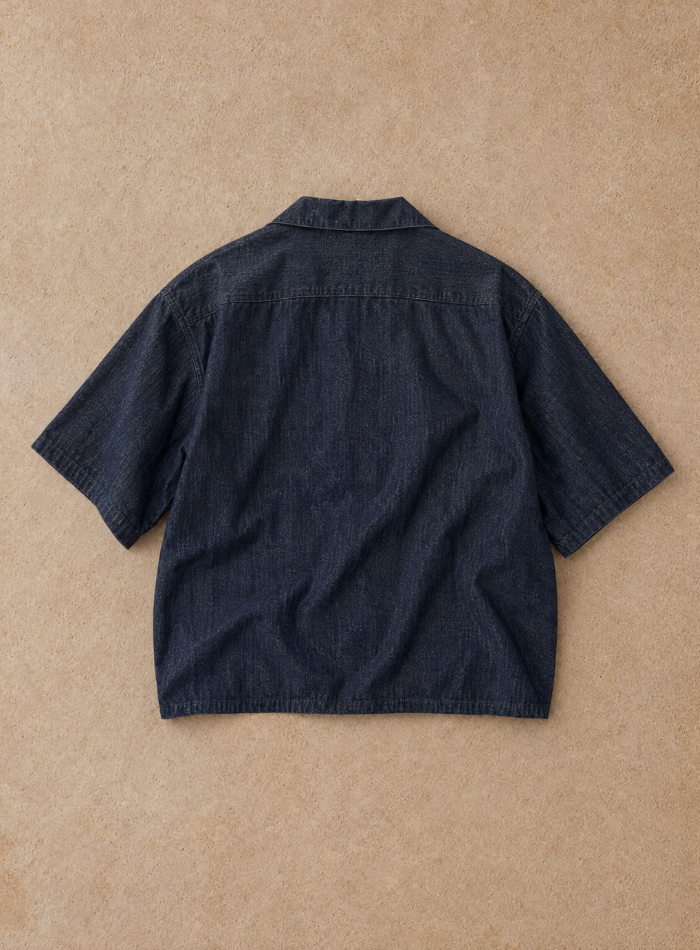 Pressed Flower Denim Shirt